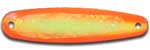 Warrior Lures LW149 OrangePeel Little Warrior fishing spoons.  Bass and Walleye fishing spoons.